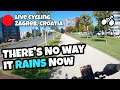 Live Stream Cycling in Zagreb - Getting Caught by SURPRISE STORM!