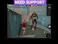 1 v 2 clutch in long wolf ๐บ mode || no gun , no kla skill || only normal fist ๐ || #shorts