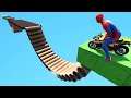 SPIDERMAN TEAM Racing Motorcycles Event Day Competition Challenge #6 Funny Contest - GTA V Mods