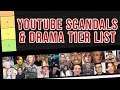 Youtube Scandals and Drama TIER LIST