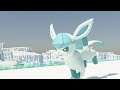 Glaceon running.  That's it, he run.  Pokémon 3D Animation