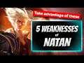 NATAN is WEAK? 😲 5 WEAKNESSES of NATAN 💥 (New Hero Natan Guide & Tips MLBB)
