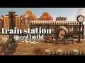 dark academia train station speed build!! // acnh
