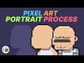My Process For Creating Pixel Art Portraits - Aseprite Breakdown / Tutorial