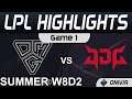 OMG vs JDG ighlights Game 1 LPL Summer Season 2021 W8D2 Oh My God vs JD Gaming by Onivia
