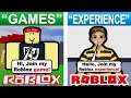 Roblox "games" are not called "games" anymore? (ROBLOX EXPERIENCES)