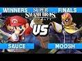 Smash Ultimate Tournament Winners Finals - Sauce (Mario / Roy) vs Moosh (Falcon) - S@LT