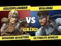 The Grind 165 Winners Quarters - Squidplumber (Simon) Vs. Wal00gi (Snake) Smash Ultimate - SSBU