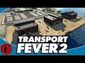 Transport Fever 2! DETAILED CARGO DOCK, TRAIN & TRUCK STOP SPEED BUILD!
