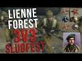 COMMANDO SLUGFEST! | 3v3 Lienne Forrest | COMPANY OF HEROES 2