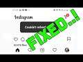 Fix Instagram Couldn't Refresh Feed Error Problem Solved