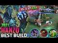 Hanzo Best Build 2021 | Top 1 Global Hanzo Build | Hanzo Tutorial And Gameplay - MLBB