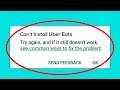 How To Fix Can't Install Uber Eats Error On Google Play Store Android & Ios