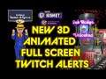 Kismet New Twitch Follow and Sub Alerts 2021 | Full-Screen 3d Animation