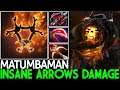 MATUMBAMAN [Clinkz] Insane Arrows Damage Very Aggressive Plays 7.26 Dota 2