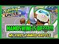OBTAINING AND USING MAMOSWINE FOR THE FIRST TIME IN POKÉMON UNITE | MVP RIGHT AWAY | RAW GAMEPLAY