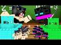 Monster School : GIRL VS ENDERMAN NINJA TINY APOCALYPSE CHALLENGE - Minecraft Animation