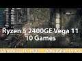AMD Ryzen 5 2400GE Test. Gaming in 10 Games in 2019. Benchmark Test