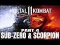 MK11 Story Gameplay- Sub-Zero & Scorpion. (Part 4 fire & ice PS4)