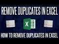 How to Remove Duplicates From Data in Microsoft Excel