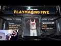 NBA 2K21 Karl-Anthony Towns 47 badges playmaking five build Ep.3
