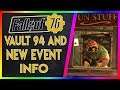 New Vault 94 Update And Upcoming Event Info! (Fallout 76 News)