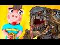 Siren Head vs Piggy 4: MONSTER LIZARD FIGHT (Book 2 Chapter 7 Bob Animation Creepypasta Roblox 3D)