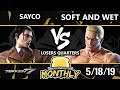 BnB 12 Tekken 7 - Sayco (Dragunov) Vs. Soft and Wet (Geese) - T7 Losers Quarters