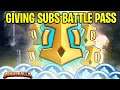 Giving Brawlhalla Battle Passes To My Subscribers