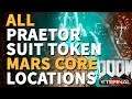 All Praetor Suit Token Mars Core Doom Eternal Locations
