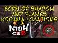 Nioh 2 The Beast Born Of Shadow And Flames Kodama Locations - Mission 2