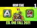 Alliance vs Empire Game 1 | Bo2 | Group Stage ESL ONE Fall 2021 : Bootcamp Edition