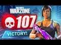 NEW RECORD! 107 KILL GAME in CoD WARZONE! (Best Loadout)