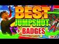 The BEST JUMPSHOT and BEST BADGES for SHOOTING BUILDS in SEASON 2! GREEN EVERY SHOT in NBA2K22 Tips