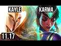 KAYLE vs KARMA (TOP) (DEFEAT) | 300+ games | KR Diamond | v11.17
