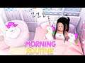 MORNING ROUTINE Avec 3 LICORNES | My Morning Routine With 3 Legendary Unicorns Adopt me! (Roblox)