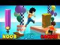 Noob Vs Pro and Hacker Shortcut Run 12 - 21 Up Level Gameplay 2021 Part 2