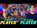 PRO PLAYER vs. TOP GLOBAL PLAYER in Rank! Core Draven vs. Basic Support ~ Mobile Legends