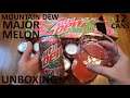 Unboxing Mountain Dew Major Melon 12 Can Box
