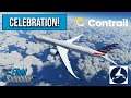 🔴 MSFS Live: 4th Anniversary Celebration #Giveaways | Aerosoft CRJ-700 | London City to Barcelona