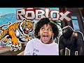 Will I Escape The Crazy Tiger ?!  Roblox: Escape the Zoo Obby! | RIVER'S WORLD