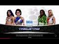 WWE 2K20 Bayley,Sasha Banks VS Naomi,Lacey Evans Tornado Tag Tables Elimination Match