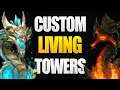 Custom Living Towers - The International 10 Dota 2