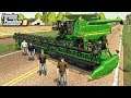 FARMERS COME TOGETHER TO HELP HARVEST WHEAT (ROLEPLAY) | FARMING SIMULATOR 2019