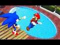 GTA 5 Sonic vs Mario Water Ragdolls Ep.2 [Euphoria Physics]