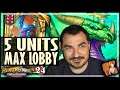 5 UNITS MAX LOBBY! - Hearthstone Battlegrounds