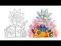 how to draw Rick and Morty Hypebeast