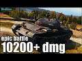 ТОП статист устроил экшОн 121B 🌟 10200+ dmg World of Tanks лучший бой