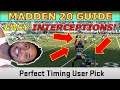 Madden 20 Guide How To Get Easy Interceptions Against The CPU | Useful For Interception Challenges