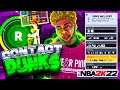NBA 2K22 CONTACT DUNK TUTORIAL! HOW TO GET CONTACT DUNKS IN NBA 2K22 BEST DUNK PACKAGES IN NBA 2K22